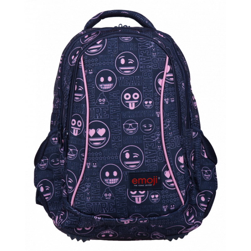 St.RIGHT School backpack three-chamber Emoji