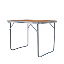 Aga Folding Camping Table 80x60x70 cm Brown