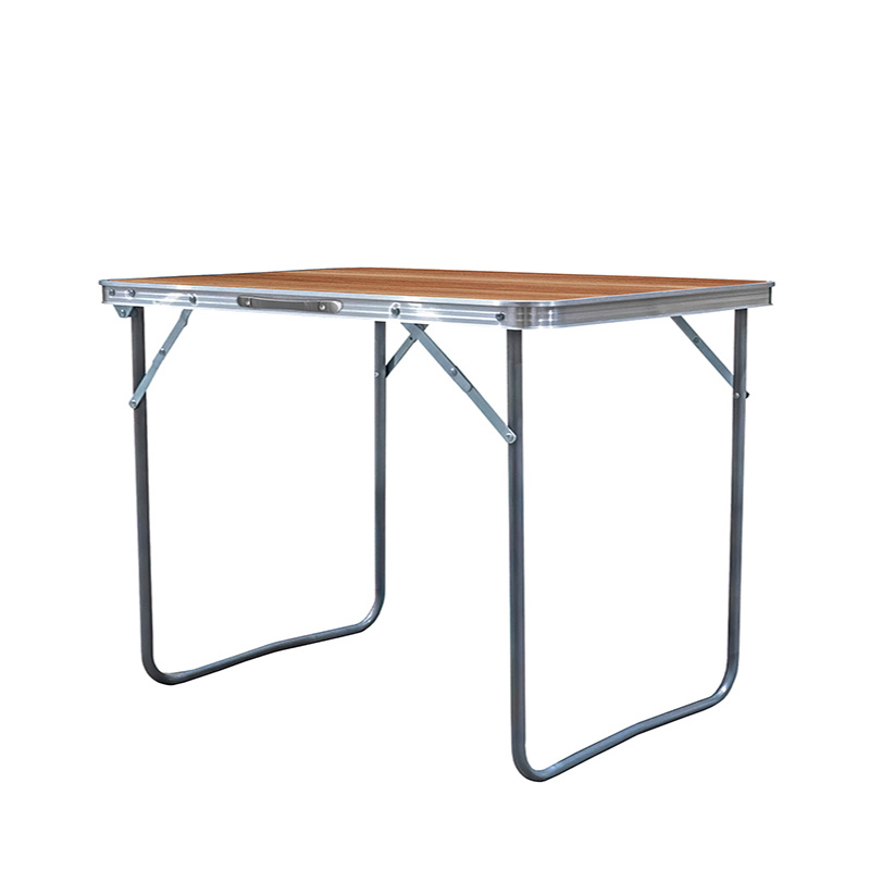Aga Folding Camping Table 80x60x70 cm Brown