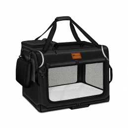 Tresko Pet Carrier for Dogs and Cats 61x42x42 cm Black