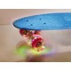 Aga Frisbee skateboard LED wheels blue