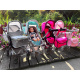 Multifunctional 4-in-1 Doll Stroller ZA4543 Gray-Turquoise
