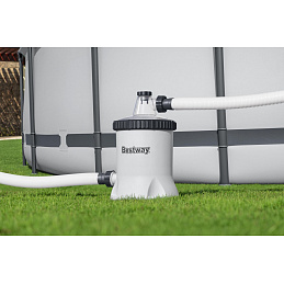 Polysphere FlowClear 1500gal filter cartridge pump. BESTWAY