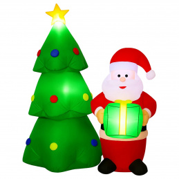 E27i INFLATABLE ILLUMINATED TREE WITH SANTA