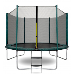 Aga SPORT TOP Trampoline 305 cm Dark Green + Safety Net + Ladder