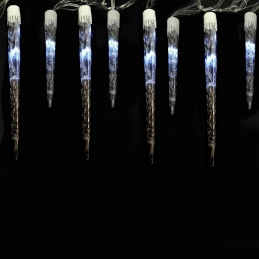 E23 LED ICICLES 20 PCS 6M WHITE