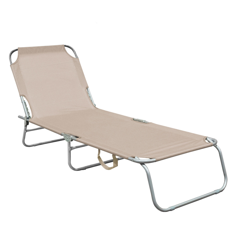Aga Garden Reclining Lounger Beige