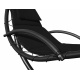 Aga Garden Hanging Lounger with Canopy Black