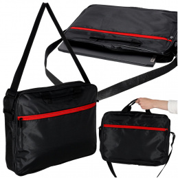 Laptop bag 15.6 inches case with strap briefcase women's men's black