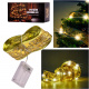Decorative LED Ribbon 10m 100LED Christmas Tree Lights Christmas Decoration Warm White with Batteries