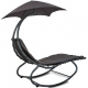 Linder Exclusiv Garden Lounger with Parasol Grey