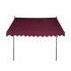 Aga Telescopic Awning 300x120 cm Burgundy