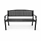 Aga Metal Garden Bench 128x58x84 cm
