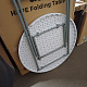 Aga Garden Folding Table 80x110 cm White