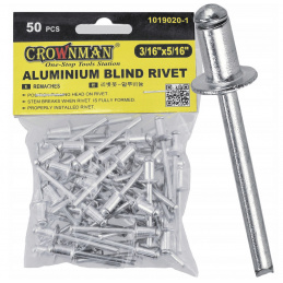 Aluminum blind rivets 4.75mmx8mm set of 50 pieces