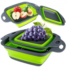 Q83B FOLDABLE BOWL STRAINER COLANDER SILICONE