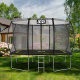 Aga Rectangular Trampoline 244x335 cm Black/Yellow