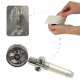 Aga Hand Shower with Turbine and Hose Silver