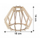 Hanging Ceiling Light LED Wooden Beam 3xE27 Loft Chandelier Brilliant Wood