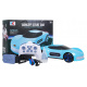 Vehicle with smoke function controlled by remote control and blue watch