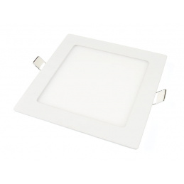 Square recessed LED panel - 12 W - neutral white