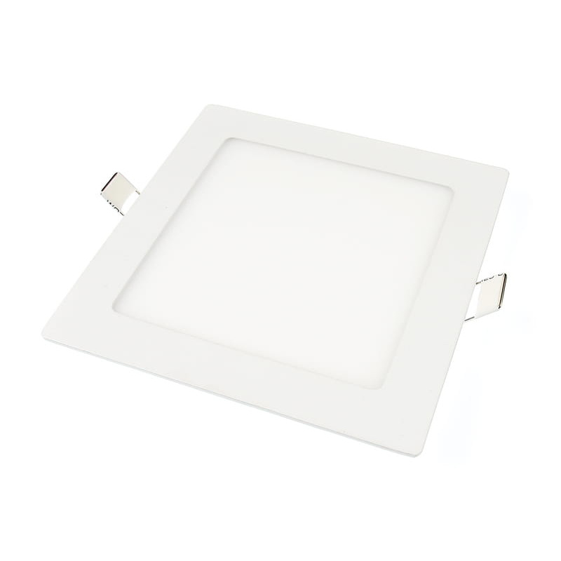 Square recessed LED panel - 12 W - neutral white