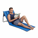Linder Exclusiv Folding Beach Lounger Blue