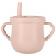 Aga Dining Silicone Tableware Set for Children / Baby 9-piece Pink Crab