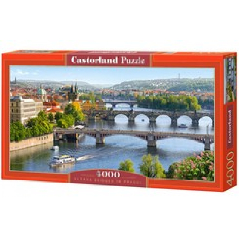 CASTORLAND puzzle 4000 pieces - Vltava bridges in Prague