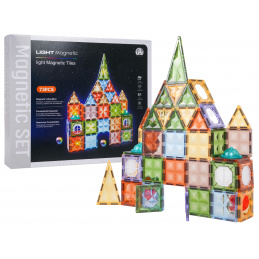 Set of 3D Magnetic Blocks with Backlight 75 pcs.