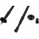 Aga Trekking poles AntiShock Black with pedometer