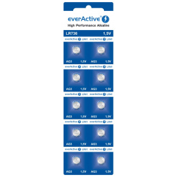 Aga EverActive Alkaline Batteries G3 LR736 10pcs