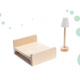 Aga LULILO Wooden dollhouse FLORO LED