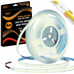 COB Neon LED Strip 24V - 480D - 9W/m - IP20 - 990lm - 5m - Cool Color