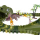 Dinosaur car track 240 pieces Kruzzel 17248