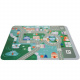 Wooden blocks with mat city 100 pcs Kruzzel 19159