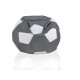 Aga Sofa bag BALL XXXL White - Grey + footrest