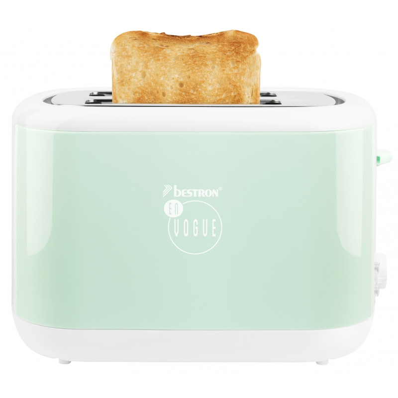 Bestron Toaster from the collection En Vogue - Pastel green