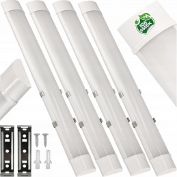 4x Surface Mounted LED Ceiling Light 150cm - 230V - 50W - IP20 - Cool White