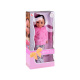 Adorable doll 38 cm Pink fur and ushanka Winter clothing ZA4767 universal