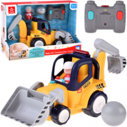 Remote-Controlled Construction Vehicle EXCAVATOR-BULLDOZER Sound + Lights ZA5669 Universal