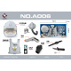 Children's Pilot Set for Kids 3+ Interactive Gun + Adjustable Helmet + Vest with Oxygen Mask + Accessories