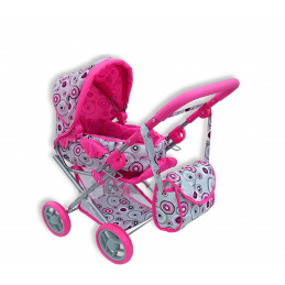 Doris Doll stroller 9346 Hot Pink 3