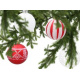 Aga Christmas Ornaments MIX 6cm 16pcs Red/White