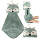 Children's towel for kindergarten 42x25cm blue fox