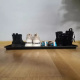 Shoe tray 75,5 x 38 x 3 cm black Ruhhy 19921