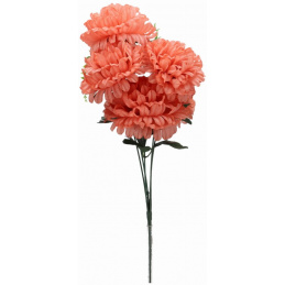 Bouquet of artificial flowers pink chrysanthemums - 51 cm