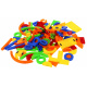 Set of Colorful Magnets for Kids 3+ Educational Toy + Numbers Letters Digits Lines 128 pcs.