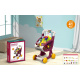 Shopping cart with lights and music function, 41 pieces. Red