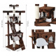 Aga Scratching post for cats 170 cm Brown and white